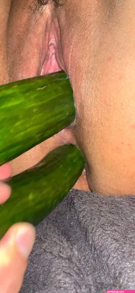 Big Veggies in Pussy Double Anal Fucked and Oiled Fisted ft. Inked Baddie: Food Double Penetration German Fingering POV Porn