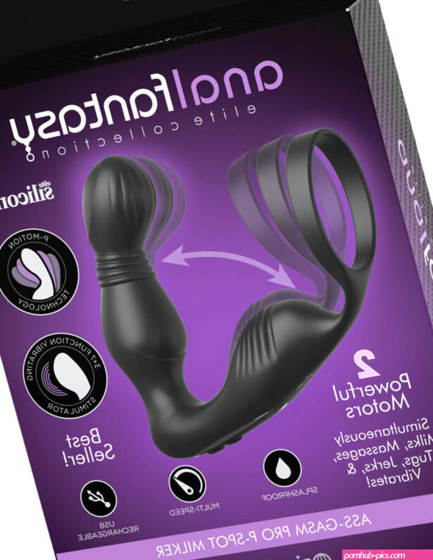 Anal Fantasy Elite Ass-Gasm Pro P-Spot Milker- Black