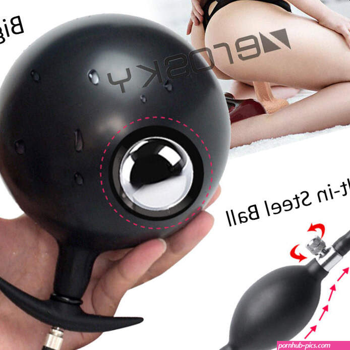 Large Inflatable Pump Ball Dildo Butt Plug Anal Massage Expand G-Spot Stimulator