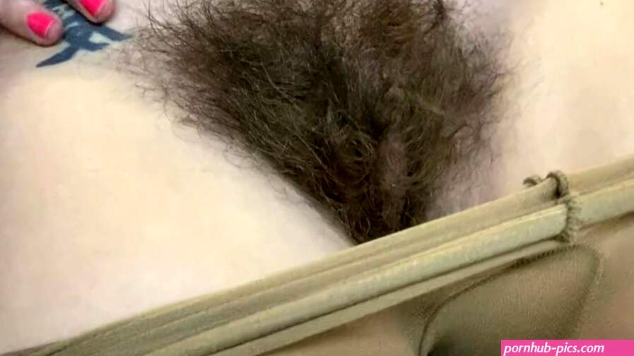 Super Hairy pussy in pantyhose closeup