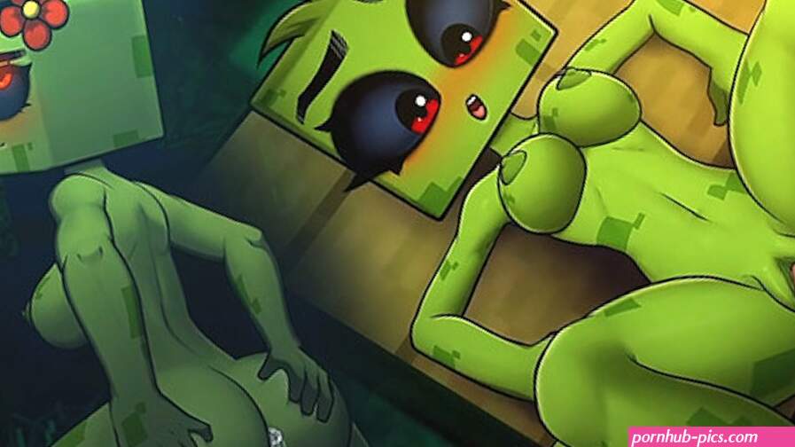 Neuk Minecraft Hot sexy Cute groene meid en Hot MILF cowgirl parodie porno game galerij sex collectie