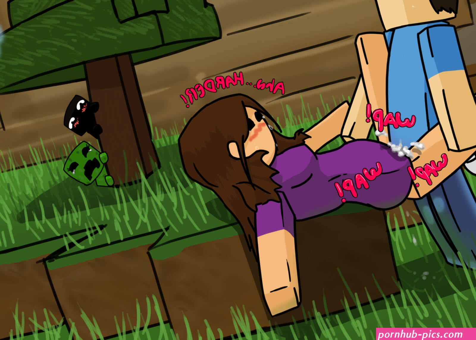 Post 694640: Creeper Enderman Minecraft psyk323 Steve