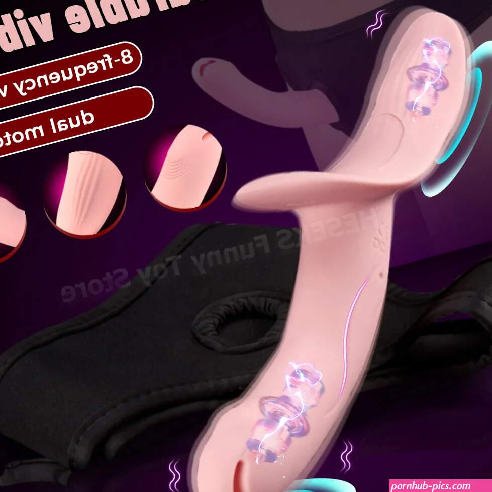 Vibrierender Strapon-Dildo für Lesben