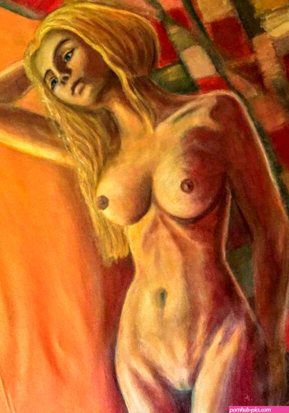 Nude Art Natalie erotic portrait sensual young women naked nude woman portrait Painting by Elisa Stoenescu