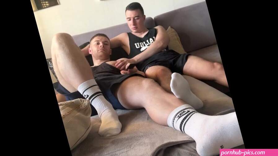 Blowjob and facial cumshot with straight friend
