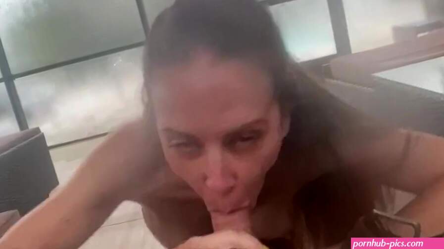 Thunder Dome Cherie DeVille gives sloppy head during thunderstorm TEASER