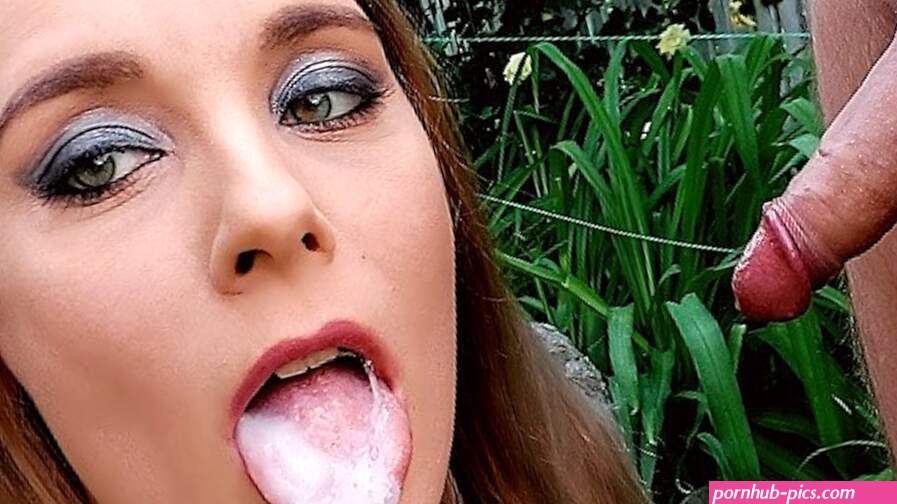 Sloppy blowjob outdoors