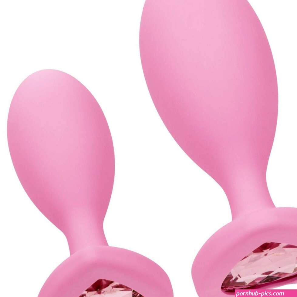 Anal Vibrator 3 Pcs Heart Jewel Metal Anal Plug Anal Trainer Fetish... Butt Plug