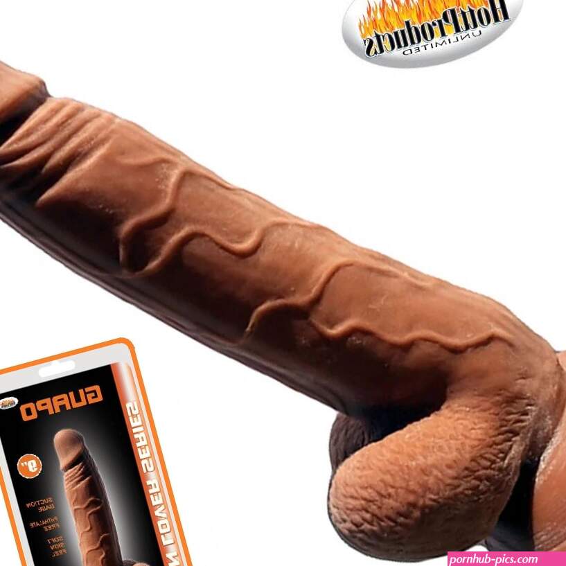 Latin Lover Guapo 9 Dildo Brown Realistic Sex Toy SUCTION-CUP Cock SOFT-SKIN