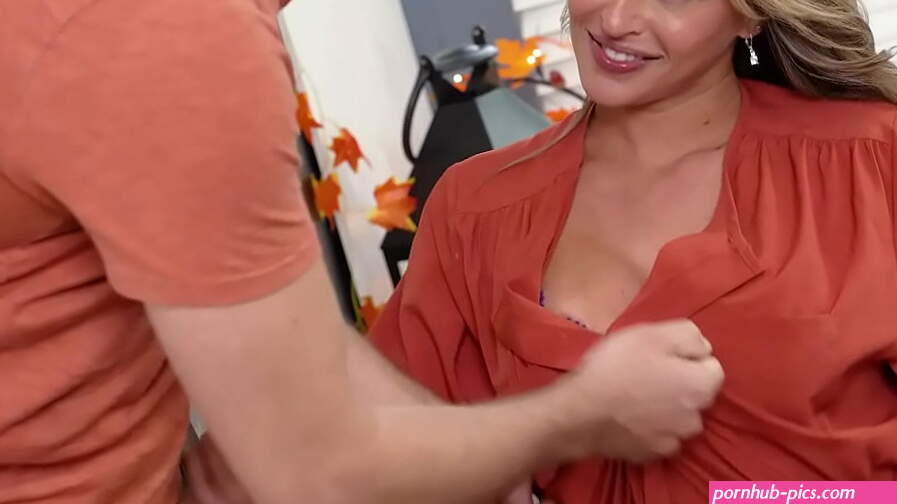 Busty stepmom finally fucks her stepson