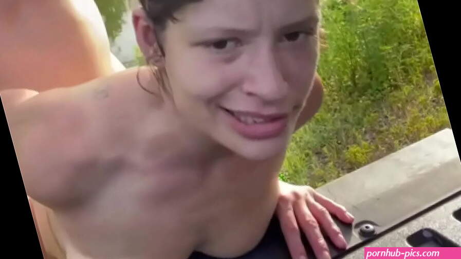 Real hooker lets a customer cum in her mouth after sucking his cock being fucked from behind