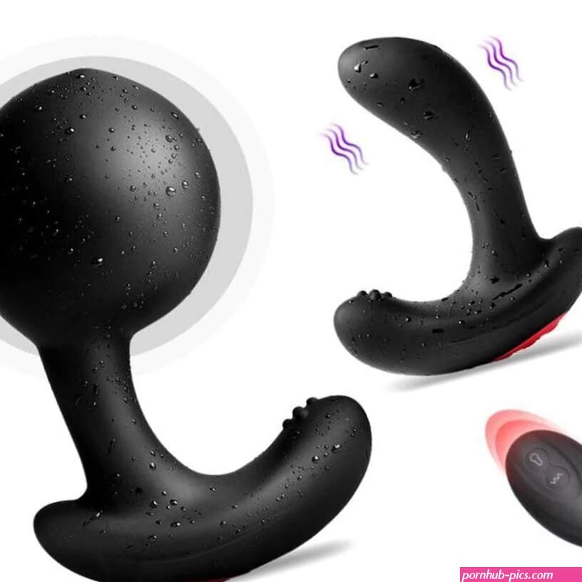 Remote Control Inflatable Anal Plug Vibrator Prostate Massager