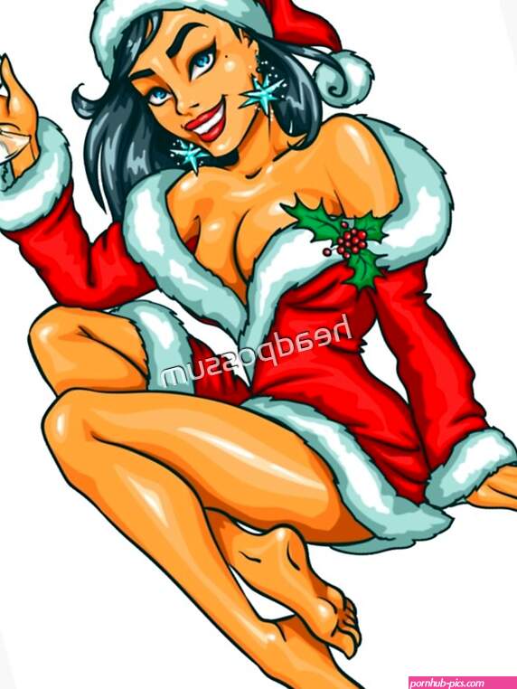 Cheers with a Sexy Christmas pinup girl Greeting Card for Sale by headpossum
