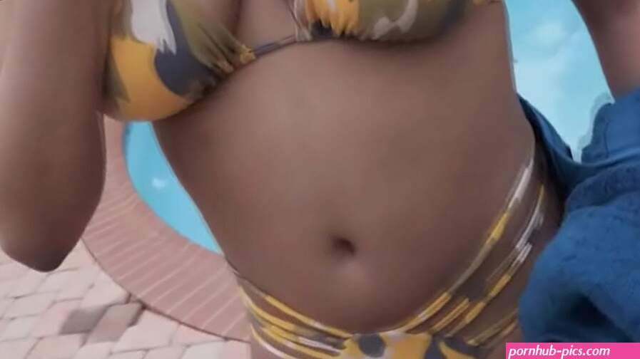 POV fucking big tit trespassing ebony bikini hottie