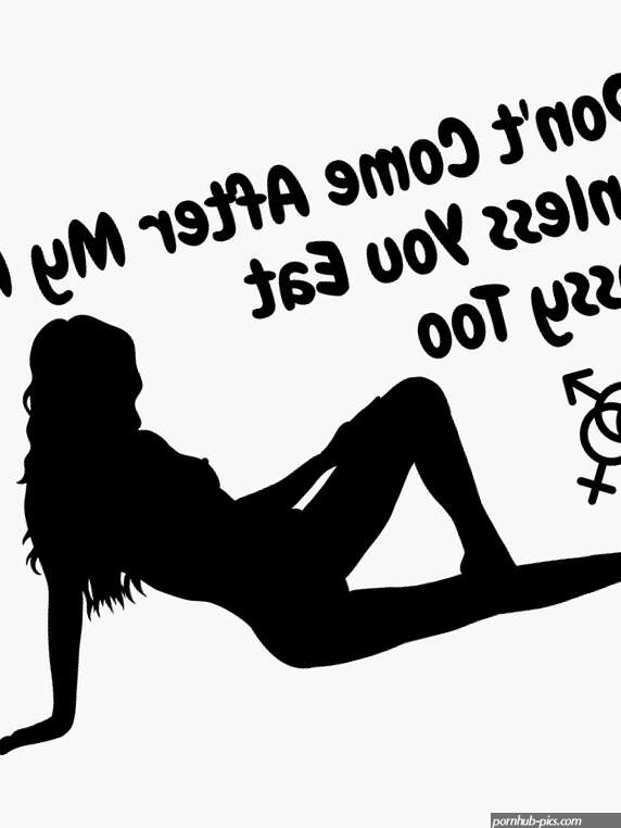 Dont come after my man unless you eat pussy too Sticker for Sale by swingersshop