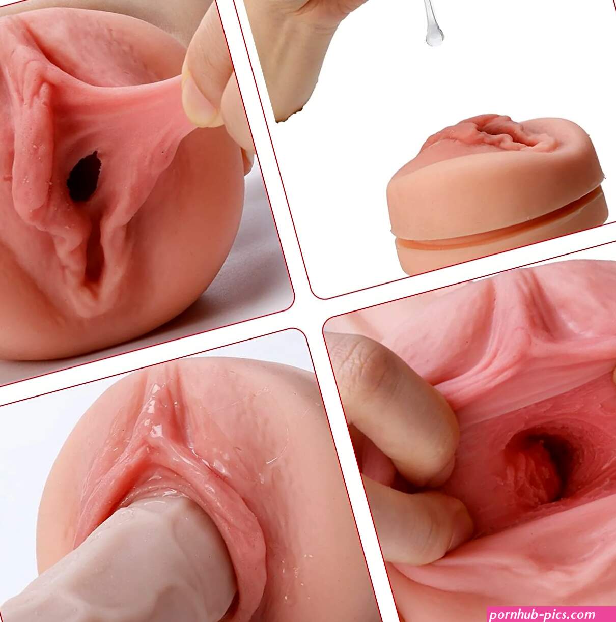 Realistic Vagina Pocket Pussy Handsfree Fleshlight Vacuum Suction Ma