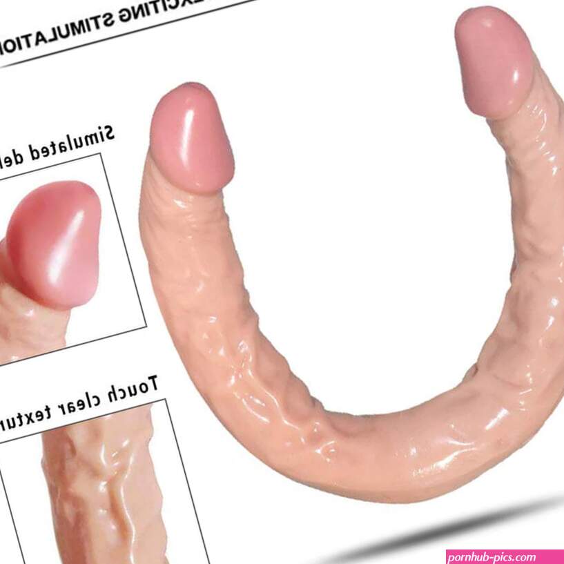 16.5in Flexible Double Dildo Long U Shape For Gay Lesbian