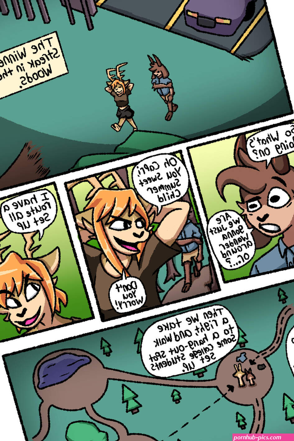 Dare Them! Streak In The Woods comic porn