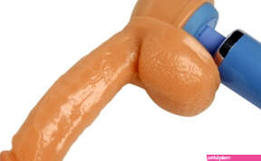 Buy the Wand Essentials Ride-N-Vibe Realistic 8 inch Dildo with Balls Wand Attachment