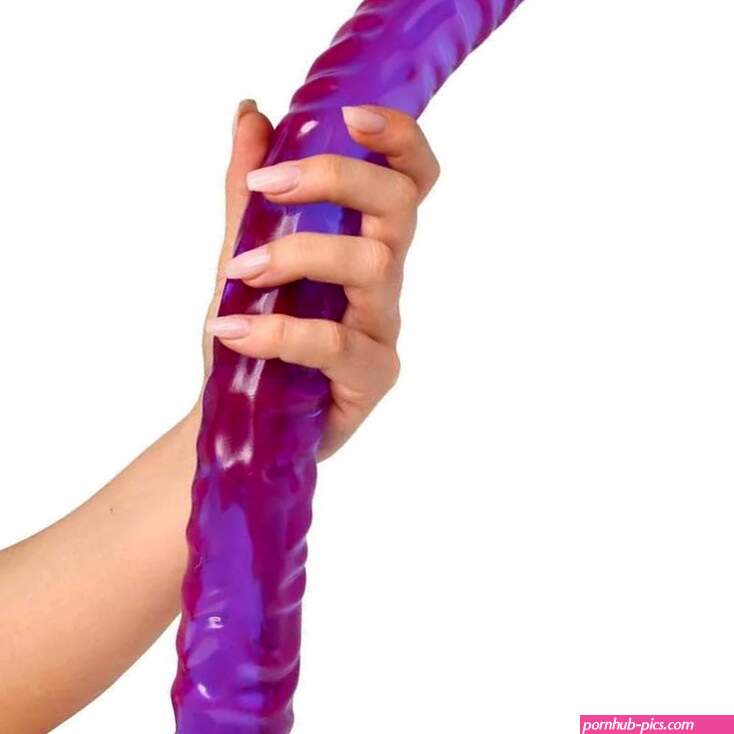 Crystal Jellies Double Dong 18in Purple Doc Johnson