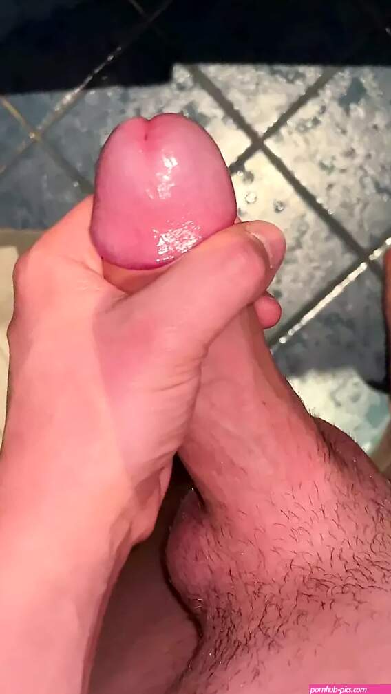 Jerked off My Morning Wood in Public Restroom with some Lotion Cumshot: Gay Porn