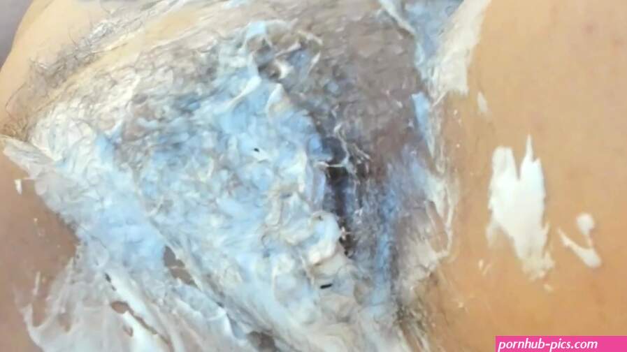 Complete very close hair removal of a big and really hairy pussy fetish