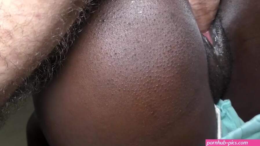 Lovely black pussy hole filled up wit hhot cum
