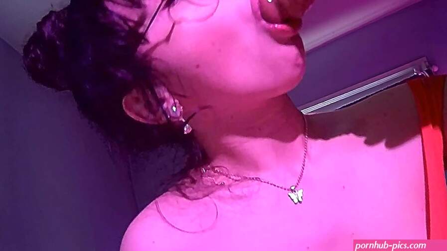 Cute Latina in Glasses Sucks Fucks Big Dildo