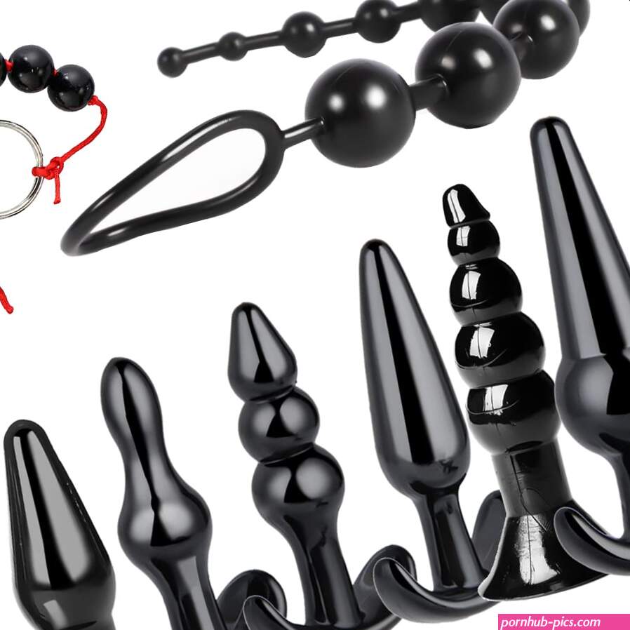 : Silicone Anales Trainer Set 8pcs Pleasure Plug Toy for Women Men Waterproof Anal Plug Stick Training Kit Large Huge Anales Beads : Health Household
