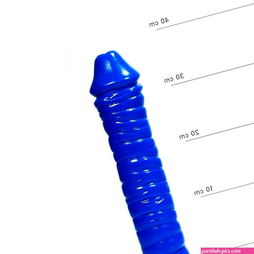 Grote Dildo 38 cm Zwart met Ribbels Realistische Eikel