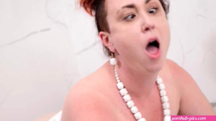 MILF Wilma Flintstone Rides Big Dildo on Wall