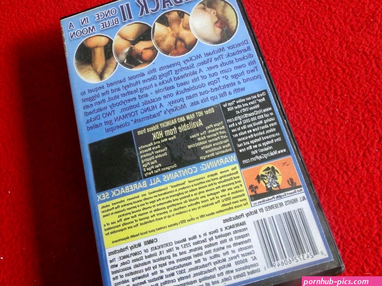 Vintage Adult Erotic Gay Interest VHS Tape Bareback II Once in a Blue