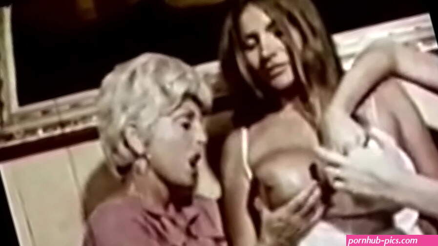 Three beautiful vintage lesbians with gorgeous figures suck each others big tits
