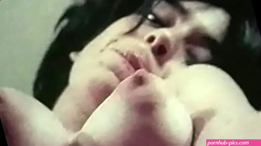 Young vintage lesbians caress each others big tits in 60s old movie