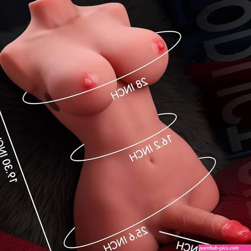 : 24LB Shemale Sex Doll Torso Sex Toys with 7 Speeds Thrusting DildoBig Boobs Trans Sex Dolls with 7 Inch Vibrating Cock Tight Anal Transsexual Unisex Masturbator for Women Men Couple