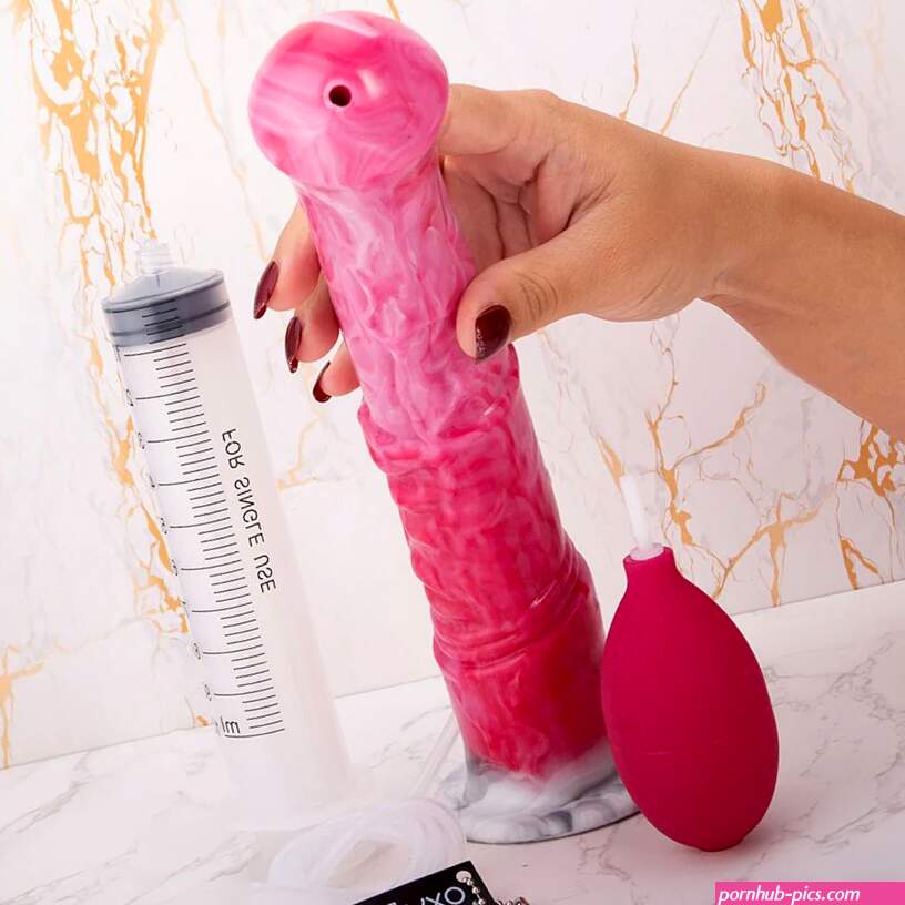 Ready for Fulfilling Ride with Ejaculating Horse Dildo?