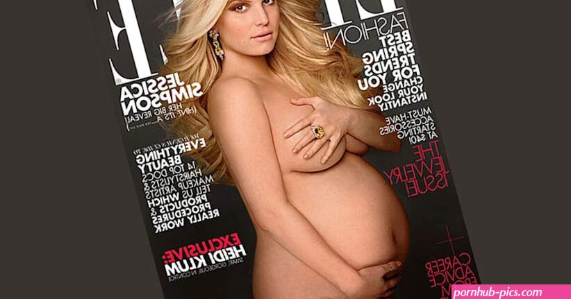 Pregnant Jessica Simpson poses nude for Elle says shes having a girl