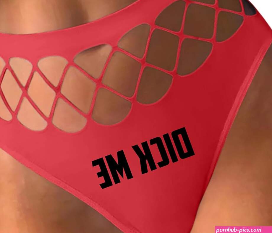 : Knaughty Knickers Dick Me Fuck Me Hard Red Fishnet Thong Adult Flirty Fun : Clothing Shoes Jewelry