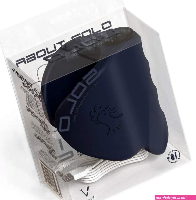 Solo Silicone Male Vibrator and Masturbation Sex Toy with Grip