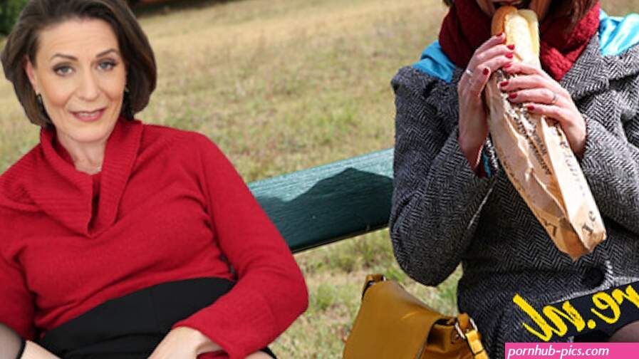French MILF Eats Her Lunch Outside Before Leaving With a Stranger Getting Ass Fucked