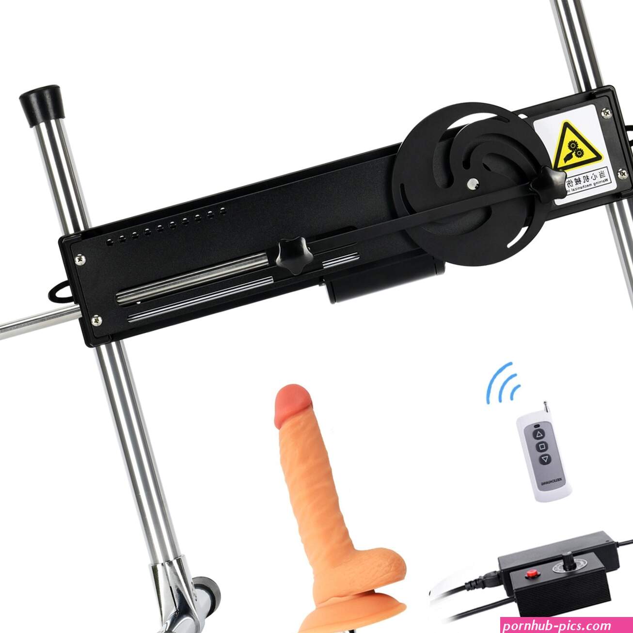 Op afstand bestuurde seksmachine met PRO bijlage 3 stuks anaal dildos