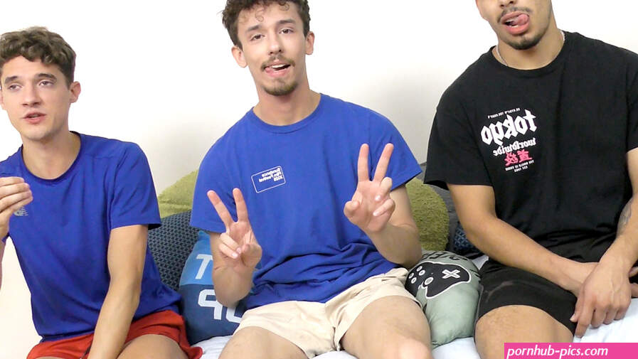 Trio Of Hot Boys Bruce Alex Andy Before Bare Threesome