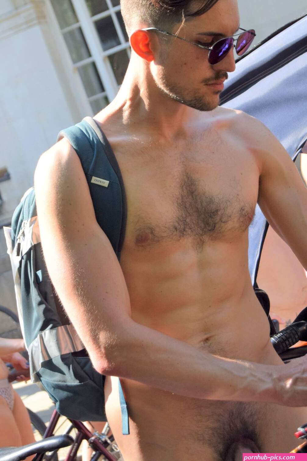 sexy nude guy in public