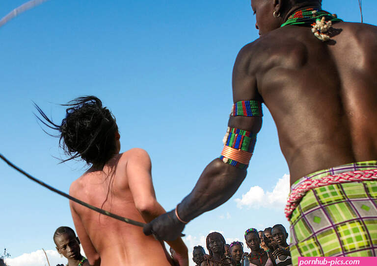 White slave in Africa