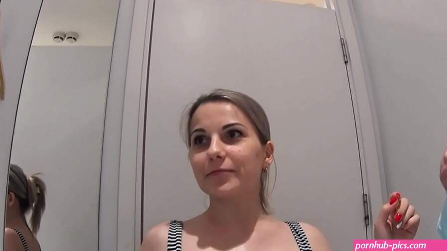 Fitting Room Sex With Clothing Store Consultant Ends Cum Swallow