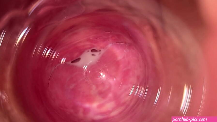 Camera deep inside Mias vagina