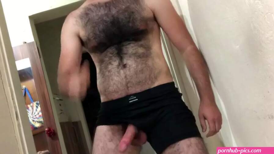 Hard Perfect Hairy Body Solo Guy I Ejaculate by Fucking my Hand