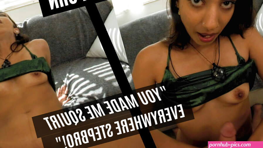 Squirting Stepsis Stuck on Sofa