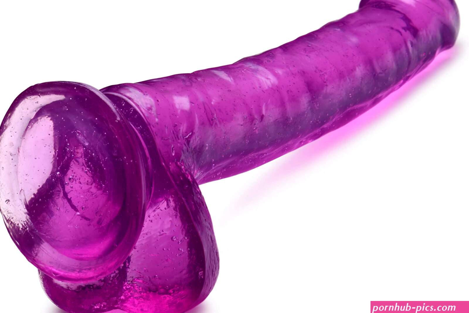 : Lynx 8 Inch Ice Dildo with Balls