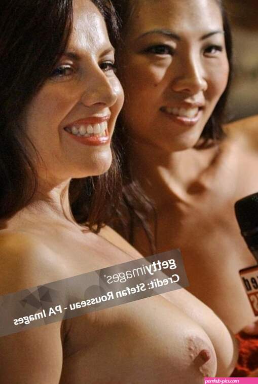 Lily Kwan and Samantha Page pose at the launch of new show Naked... News Photo